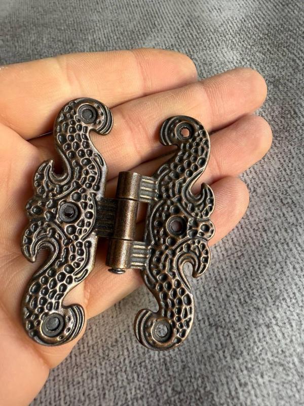 2 Adet Siyah Oksit Metal Kelebek Menteşe  70 mm x 55 mm Hobi, Mobilya, Kutu, Sandık, Kapak, Tavla Me - Image 1