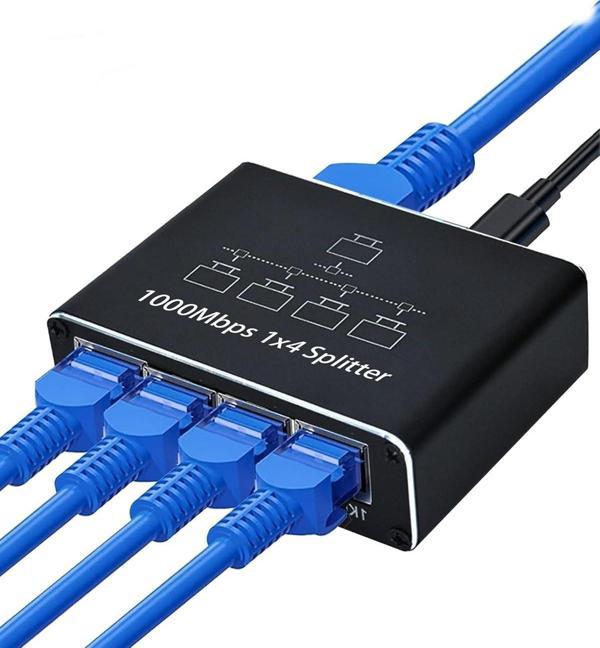 Rj45 Gigabit Ethernet Çoklayıcı 1x4 100m İletim - Image 1