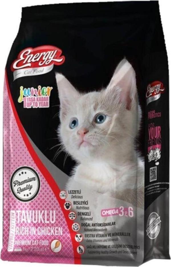 Energy Tavuklu Yavru Kedi Maması 1 Kilogram-2 Adet - Image 1