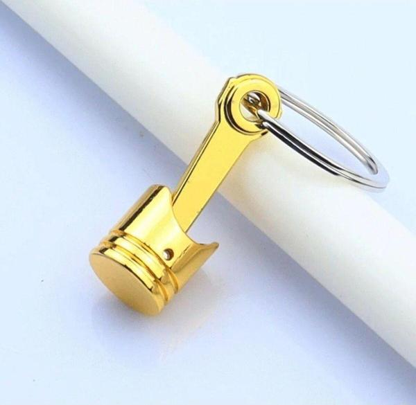 Herşey Fırsat Oto Piston Tasarımlı Anahtarlık- Gold - Image 1