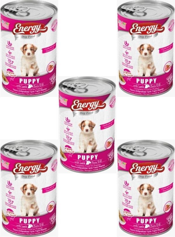 Energy Dog Food Kuzu Etli Yavru Islak Köpek Maması 5'Li – 400 G - Image 1