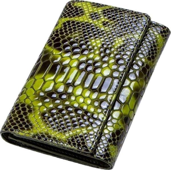 Kostacs Kadın Yılan Deri Cüzdan-Yeşil ( Boy 14,5 Cm- Genişlik 10 Cm) - Image 1