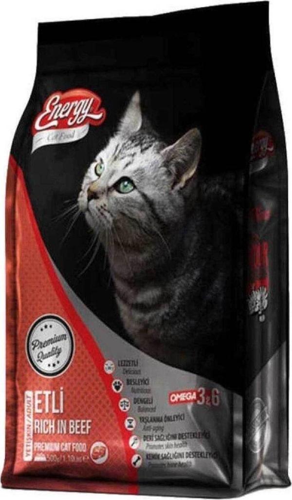 Energy Kedi Maması 500Gr Sığır Etli 16 Adet - Image 1