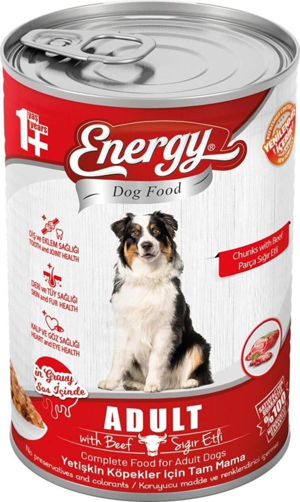 Energy Sığır Etli Yetişkin Islak Köpek Maması Konserve 415 Gr - 20 Adet - Image 1