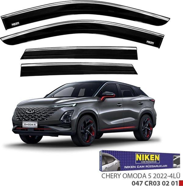 Chery Omoda 5 Kromlu Cam Rüzgarlığı Niken 2022+ sonrası uyumlu - Image 1