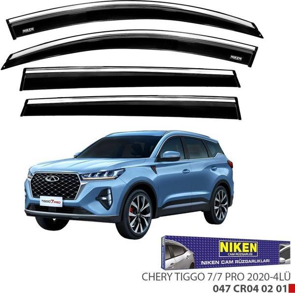 Chery Tiggo 7/7 Pro Kromlu Cam Rüzgarlığı Niken 2020+ sonrası uyumlu - Image 1