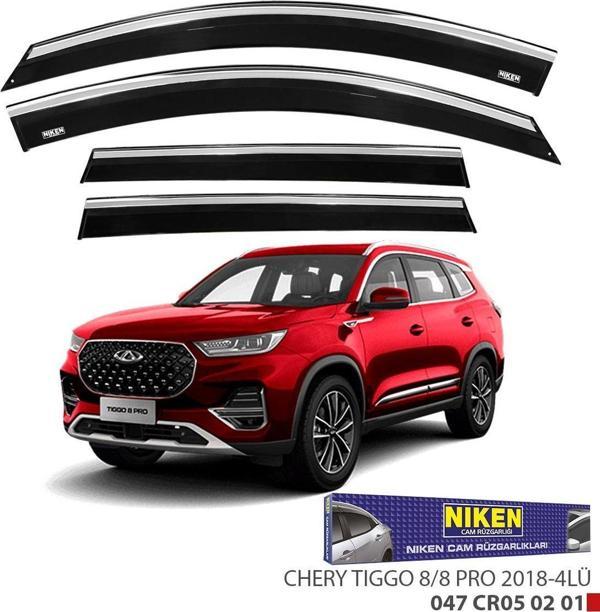 Chery Tiggo 8/8 Pro Kromlu Cam Rüzgarlığı Niken 2018+ sonrası uyumlu - Image 1