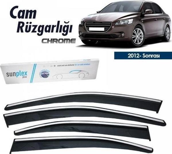 Citroen Cellysee Kromlu Cam Rüzgarlığı 2012-2023 arası Sunplex - Image 1