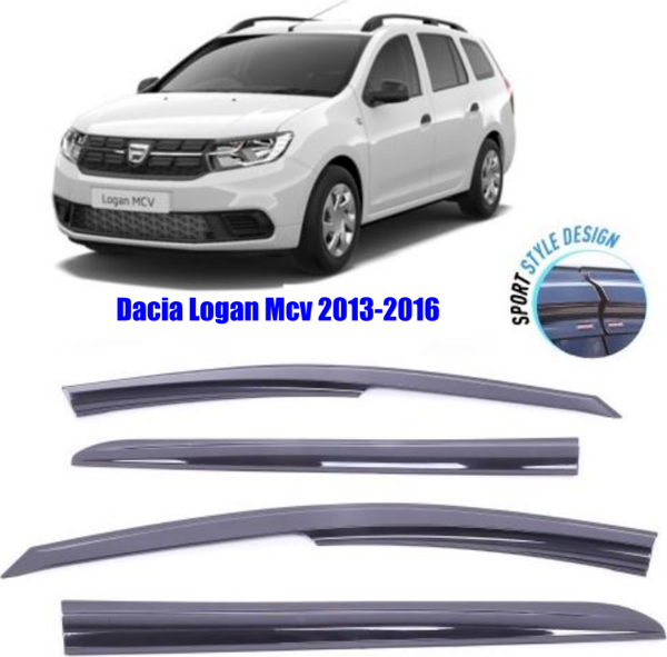Dacia Logan Mcv Mugen Cam Rüzgarlığı 2013-2019 arası 4'lü Sunplex - Image 1
