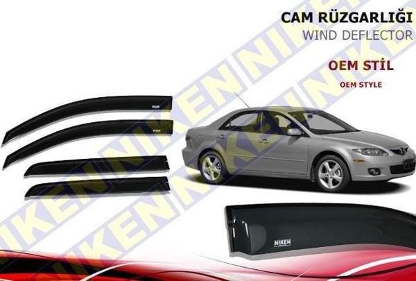 Mazda 6 Cam Rüzgarlığı 2008-2012 Arası Niken (Kromsuz Model) - Image 1