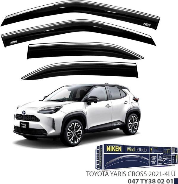 Toyota Yaris Cross Kromlu Cam Rüzgarlığı Niken 2021+sonrası uyumlu - Image 1