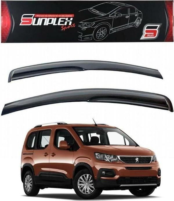 Peugeot Rifter Mugen Cam Rüzgarlığı 2018 sonrası 2'li Sunplex - Image 1