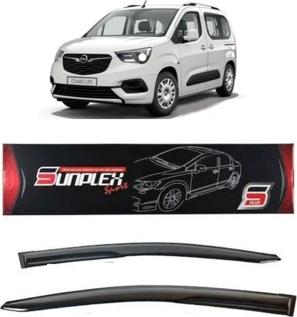 Opel Combo Mugen Cam Rüzgarlığı 2019 sonrası 2'li Sunplex - Image 1