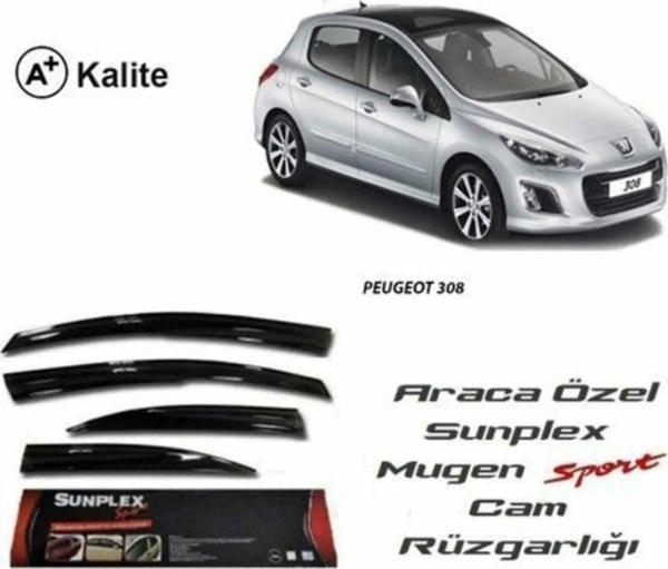 Peugeot 308 Mugen Cam Rüzgarlığı 2000-2014 arası 4'lü Sunplex - Image 1