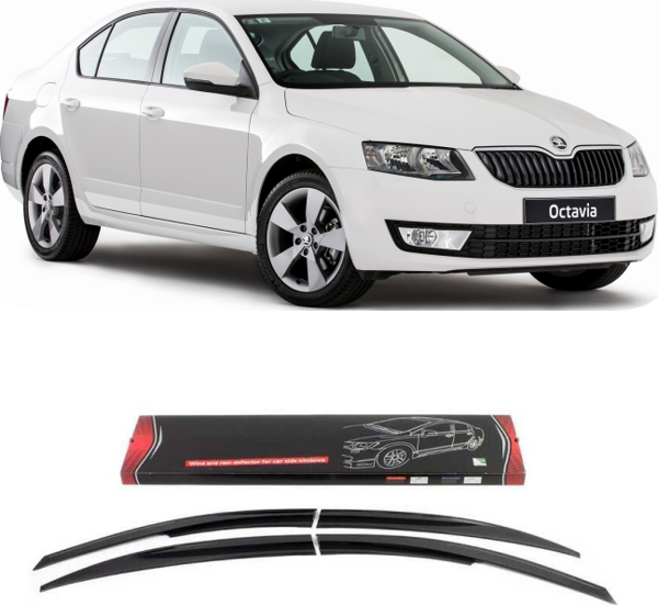 Skoda Octavia Mugen Cam Rüzgarlığı 2013-2020 arası 4'lü Sunplex - Image 1