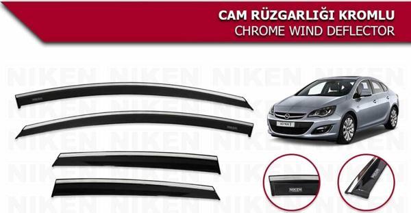 Opel Astra J Kromlu Cam Rüzgarlığı Niken 2010 sonrası uyumlu - Image 1