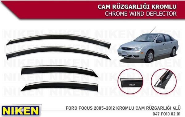 Ford Focus 2 Kromlu Cam Rüzgarlığı Niken 2005-2012 - Image 1