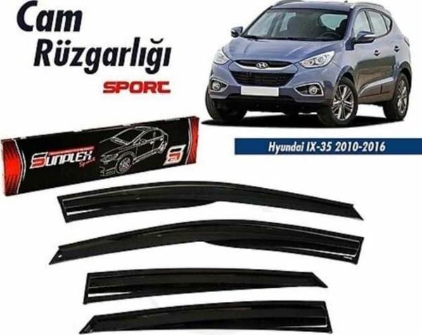 Hyundai ix35 Mugen Cam Rüzgarlığı 2010 sonrası 4'lü Sunplex - Image 1