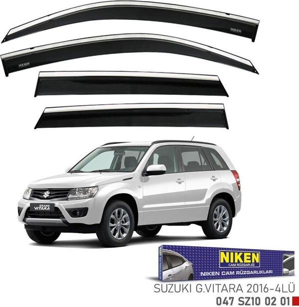 Suzuki Grand Vitara Kromlu Cam Rüzgarlığı Niken 2016+ sonrası uyumlu - Image 1