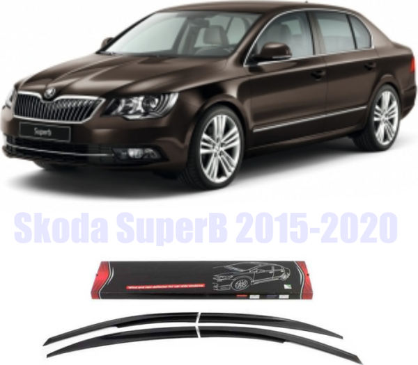 Skoda SuperB Mugen Cam Rüzgarlığı 2015-2020 arası 4'lü Sunplex - Image 1