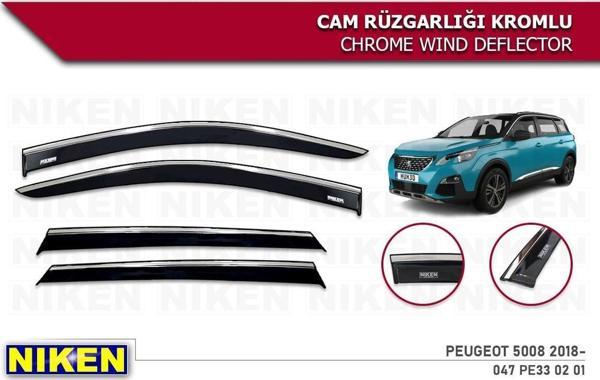 Peugeot 5008 Kromlu Cam Rüzgarlığı Niken 2017+ - Image 1