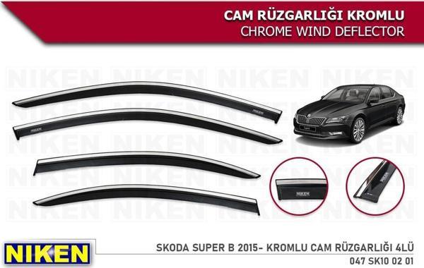 Skoda Super B Kromlu Cam Rüzgarlığı Niken 2015+ - Image 1