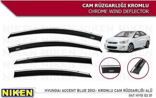 Hyundai Accent Blue Kromlu Cam Rüzgarlığı Niken 2012+ - Image 1