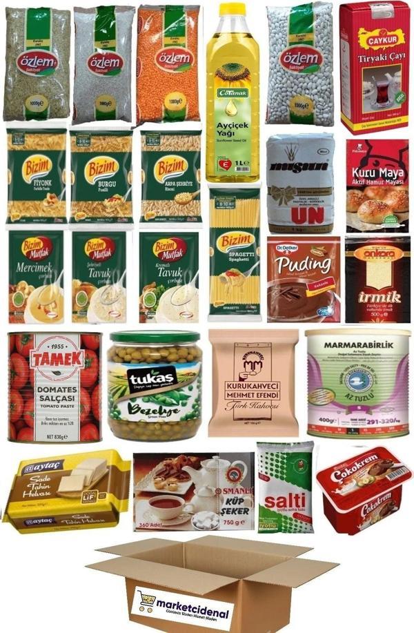 Marketcidenal Ramazan Erzak Yardım Paketi 25 Parça Kumanya Kolisi - Image 1