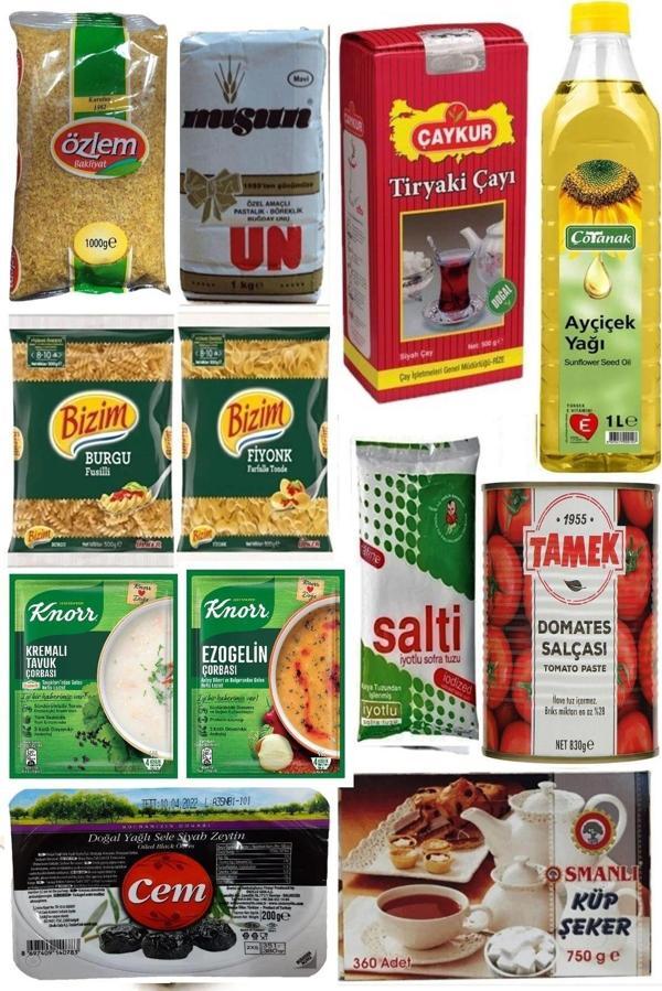 Marketcidenal Ramazan Erzak Yardım Paketi Kumanya Kolisi 12 Parça - Image 1