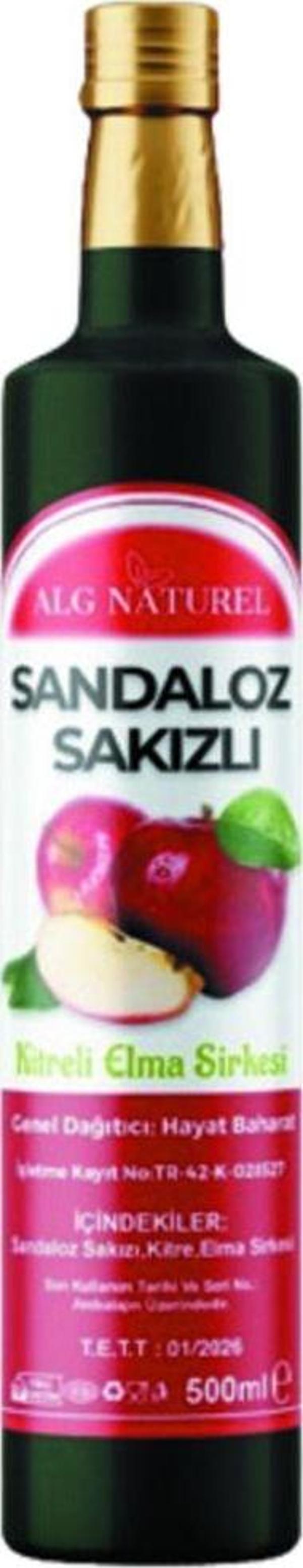 Alg Natural Sandaloz Sakızlı Kitreli Elma Sirkesi - Image 1