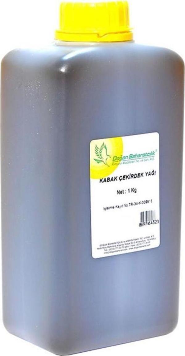 Doğan Baharatçılık Kabak Çekirdeği Yağı 1Kg Kiloluk Doğal Saf - Image 1