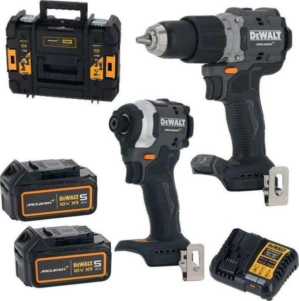 Dewalt McLaren DCK200MP2T Kömürsüz 18V 5 Ah 2 Li Akülülü Matkap Set - Image 1