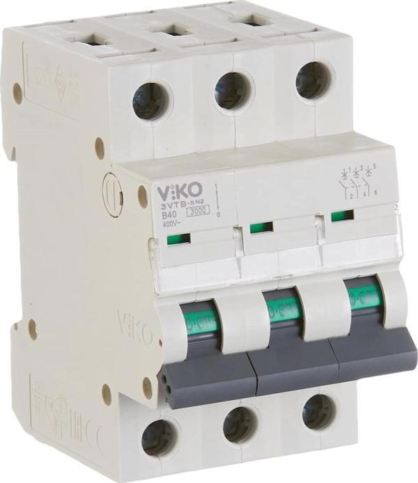 VİKO 3X80A W-OTOMAT B 6kA Trifaze Üç Fazlı W Otomat Sanayi Tip Sigorta - Image 1