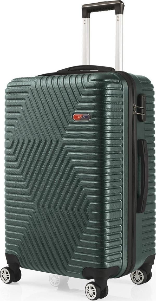 G&D Polo Suitcase Abs Haki Yeşil Orta Boy Valiz 600.07-O - Image 1