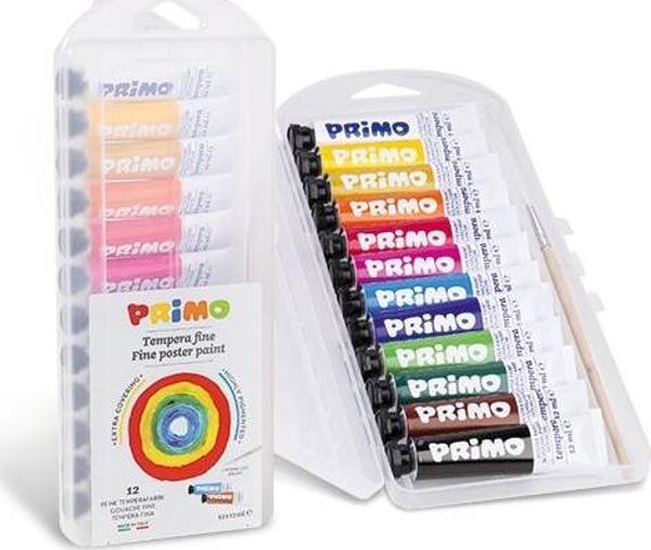 Primo Alüminyum Mini Tüp Poster Boya 12x12ml - Image 1