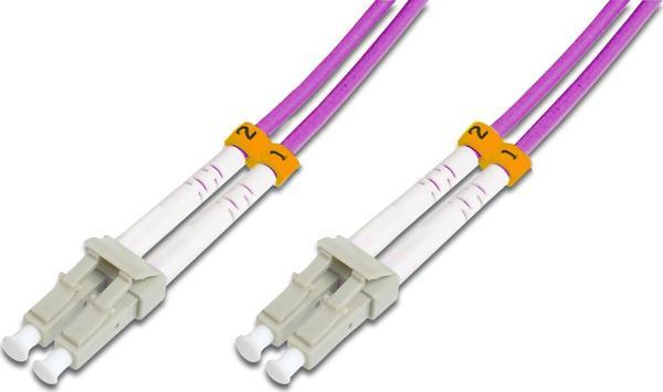 Beek LC-LC Fiber Optik Patch Kablo, Multimode OM 4 50/125 Duplex, 3.0mm, LSZH, 40 metre - Image 1