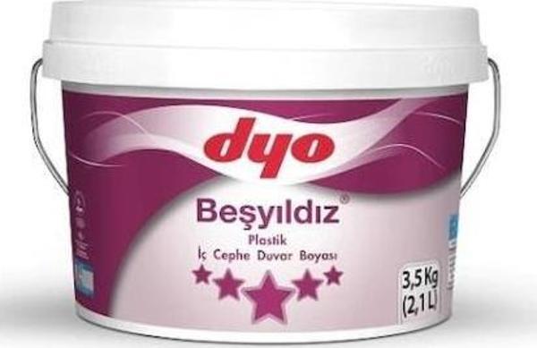 Dyo Beşyıldız Plastik İç Cephe Boyası 3.5 Kg Ihlamur - Image 1