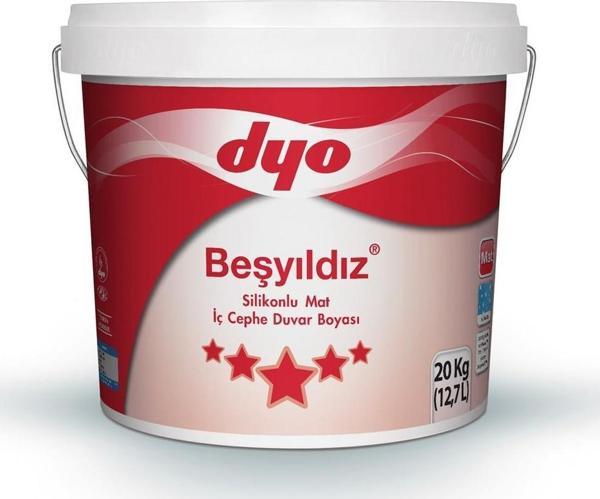 Dyo Beşyıldız Silikonlu Mat İç Cephe Boyası 20 Kg Şampanya - Image 1