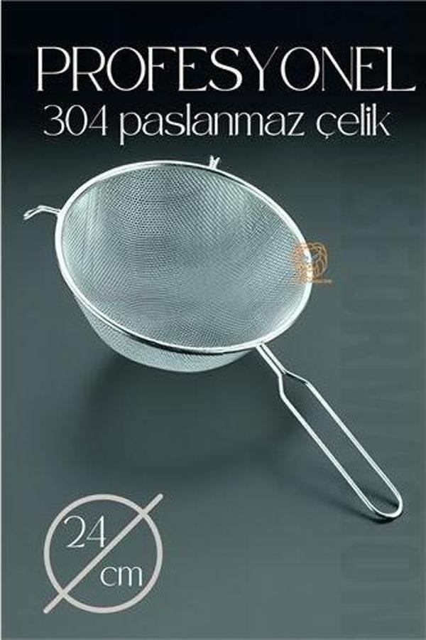 ModaCar 24 Cm Süzgeç 304 Paslanmaz Çelik - Image 1