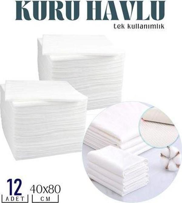 ModaCar Tek Kullanımlık Kuru Havlu Çok Amaçlı 40X80 CM 12 Adet - Image 1