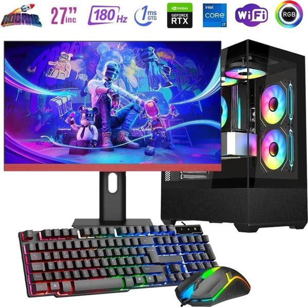 i7 12700F 16GB DDR4 1TB m2 8GB RTX4060 27" 180Hz Monitörlü Oyun Bilgisayarı - Image 1
