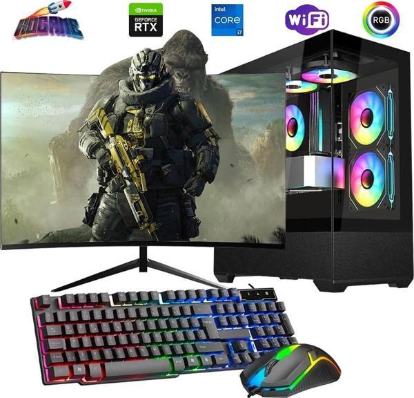 i7 13700F 16GB DDR4 1TB m2 8GB RTX4060 24" 100Hz Monitörlü Oyun Bilgisayarı - Image 1