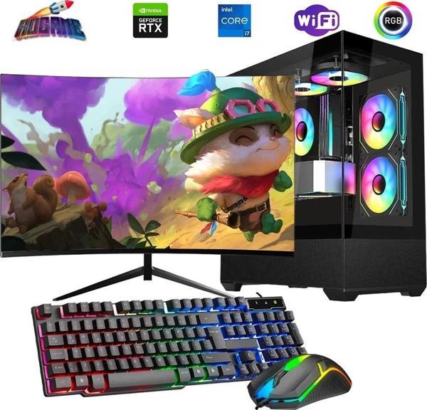 i7 14700F 16GB DDR4 1TB m2 8GB RTX4060 24" 100Hz Monitörlü Oyun Bilgisayarı - Image 1