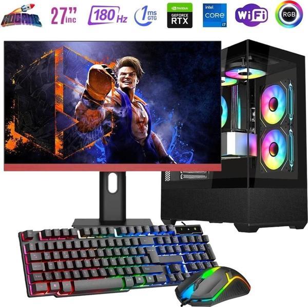 i7 14700F 16GB DDR4 1TB m2 8GB RTX4060 27" 180Hz Monitörlü Oyun Bilgisayarı - Image 1