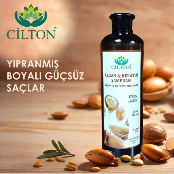 Cilton Argan & Keratin Şampuan Argan & Keratın Shampoo 750 Ml - Image 1