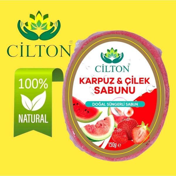 Cilton Karpuz & Çilek Sabunu Doğal Süngerli Sabun 150 Ml - Image 1