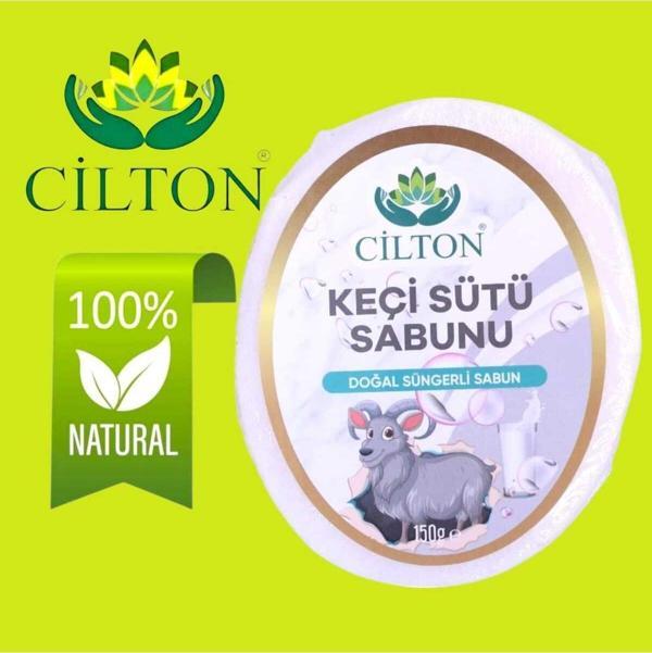 Cilton Keçi Sütü Sabunu Doğal Süngerli Sabun 150 Ml - Image 1