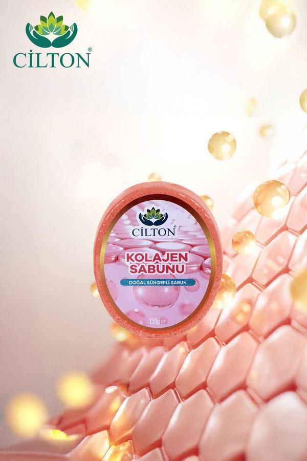 Cilton Kolajen Sabunu Doğal Süngerli Sabun 150 Ml - Image 1
