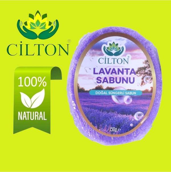 Cilton Lavanta Sabunu Doğal Süngerli Sabun - Image 1