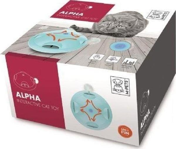 M-Pets Alpha İnteraktif Kedi Oyuncağı Mavi - Image 1